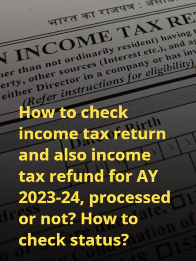 How to check income tax refund for AY 2023-24?