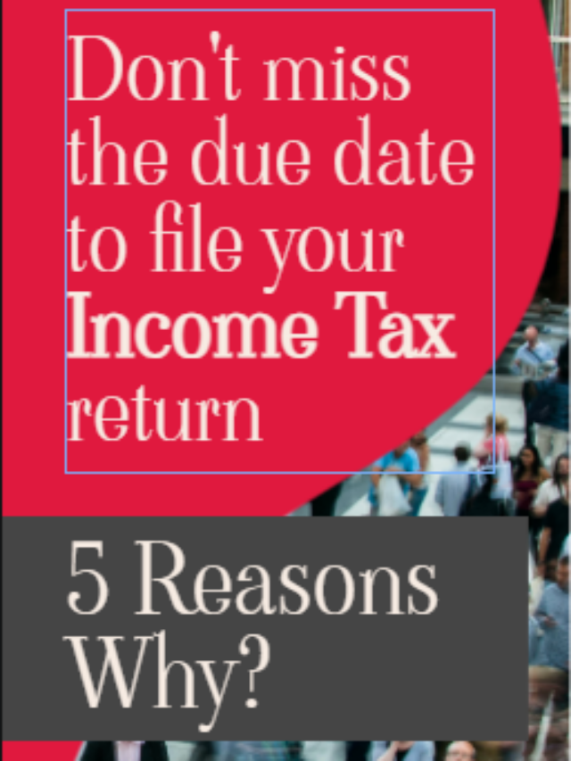 Top Five Reasons Why Filing Income Tax Returns within the Due Date is Crucial